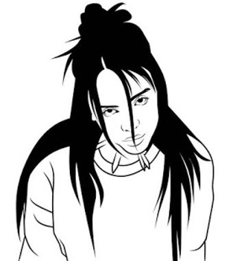 Image 2 for How to Draw Billie Eilish…