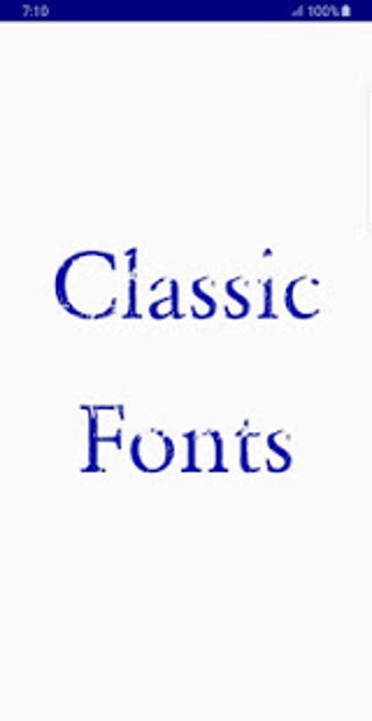 Image 1 for Classic Font Style