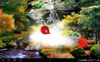 Imagen 1 para 3D Autumn Waterfall Wallp…