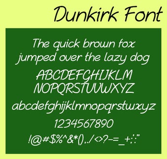 Image 0 for Dunkirk OpenType Font