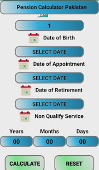 Imagen 1 para Pension Calculator Pakist…