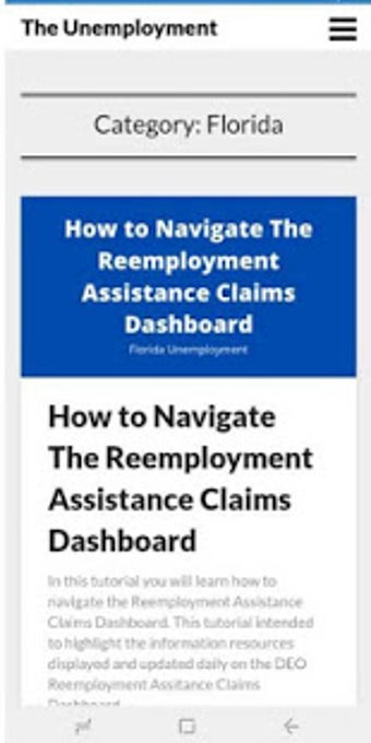 Image 1 for Florida Unemployment App