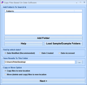 Image 0 for Copy Files Based On Date …