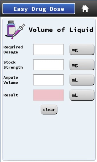 Image 1 for Easy Drug Dose Calculator
