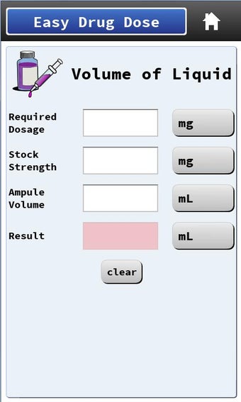 Imagen 1 para Easy Drug Dose Calculator