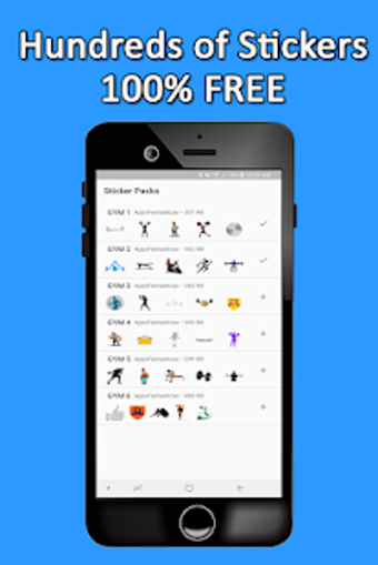 Image 1 for Gym Stickers for WhatsApp…