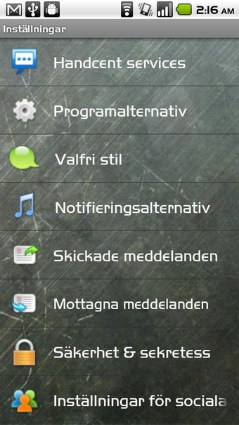 Imagen 0 para Handcent SMS Swedish Lang…
