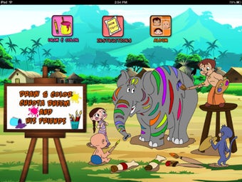 Image 2 for Draw & Color Chhota Bheem…