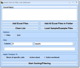 Image 0 for Excel Sort & Filter List …