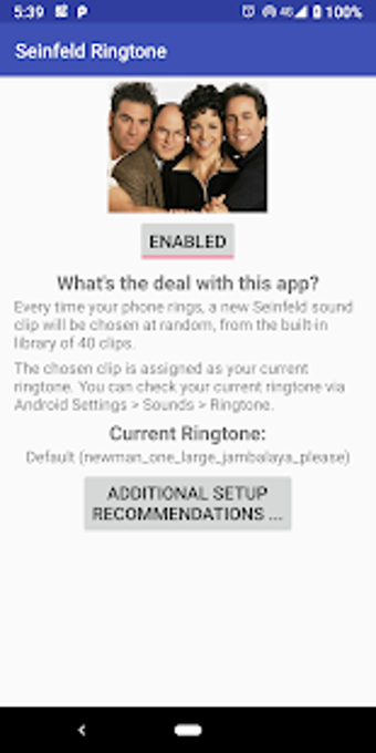 Image 0 for Seinfeld Random Ringtone