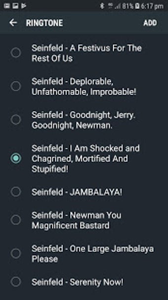 Image 1 for Seinfeld Random Ringtone