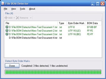 Image 0 for File BOM Detector