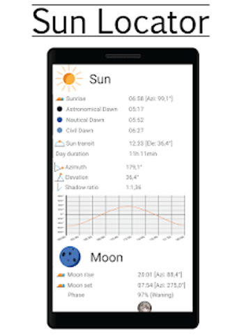 Imagen 1 para Sun Locator Lite (Sun and…