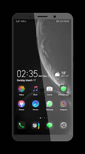 Imagen 1 para Black iOS Theme for EMUI …