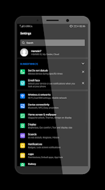 Image 2 for Black iOS Theme for EMUI …