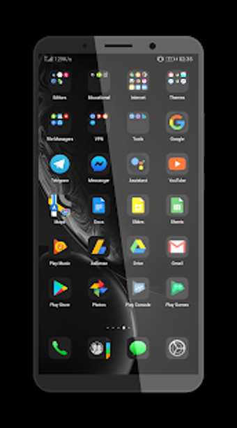 Image 3 for Black iOS Theme for EMUI …