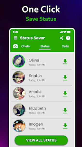 Imagen 1 para Auto Status saver Downloa…