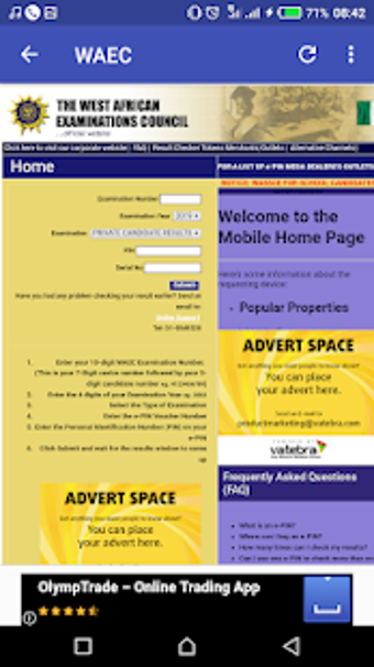 Imagen 1 para Exams Result Checker