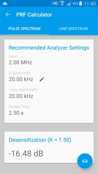 Imagen 0 para Pulsed RF Calculator
