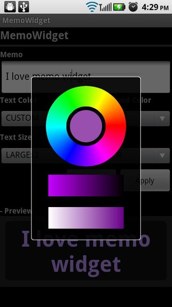 Image 1 for Memo Widget (Note Widget)