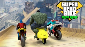 Image 1 for Super Hero Bike Mega Ramp
