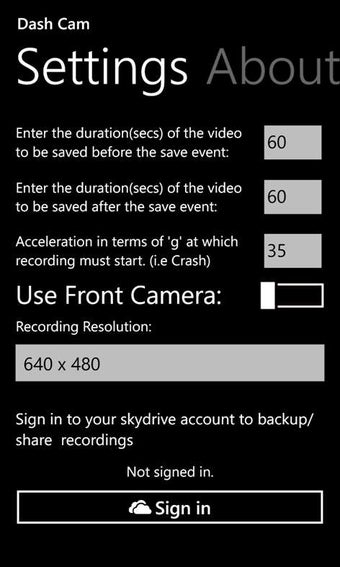 Image 3 for Dash Cam for Windows 10