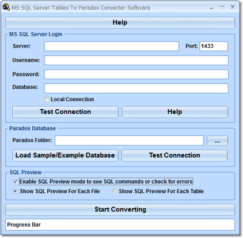Imagen 0 para MS SQL Server Tables To P…