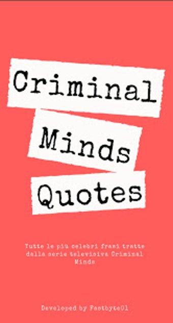 Image 1 for Frasi Criminal Minds (Cri…