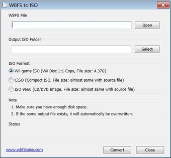 Image 0 for WBFS to ISO