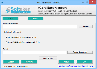Imagen 1 para Softaken V-Card Export Im…