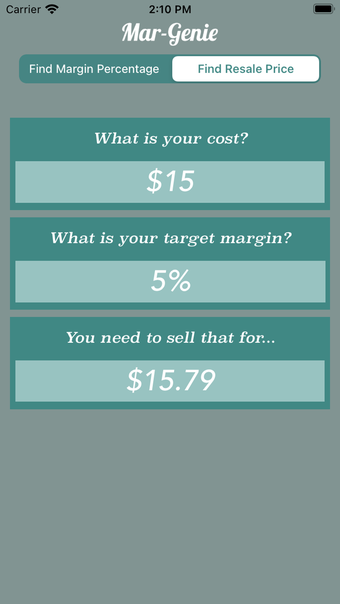 Image 0 for Mar-Genie Margin Calculat…