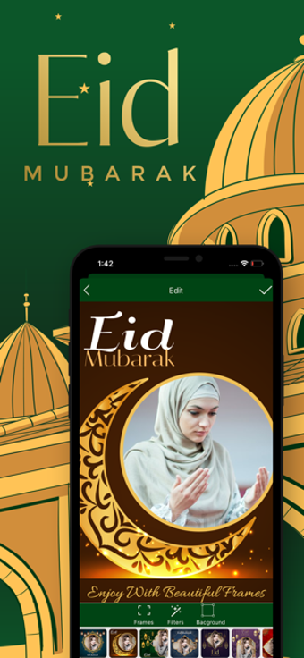 Image 1 for Eid Mubarak Photo Editor
