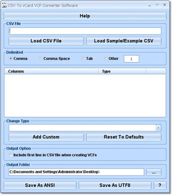 Image 0 for CSV To vCard VCF Converte…