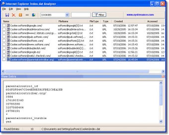 Image 0 for Index.dat Analyzer