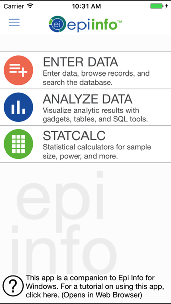 Imagen 0 para Epi Info Companion for iP…