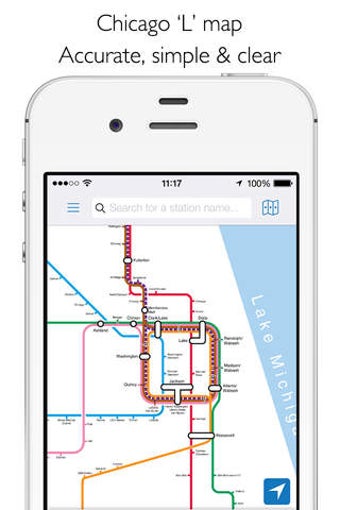Image 0 for Chicago L CTA Map and Rou…