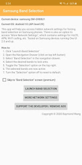 Image 0 for Samsung Band Selection