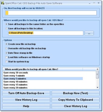 Image 0 for OpenOffice Calc ODS Backu…