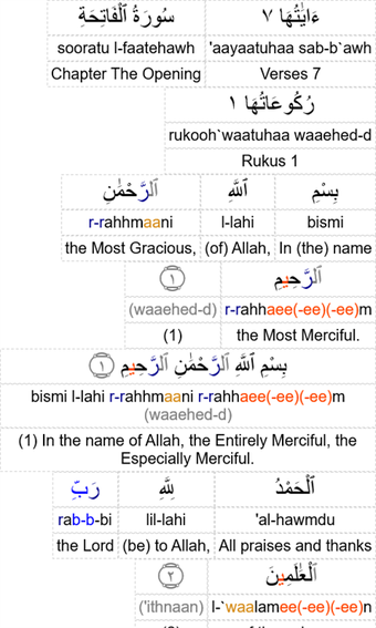 Imagen 1 para Quran Word By Word for Wi…