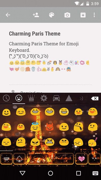 Image 1 for Charming Paris Emoji Keyb…