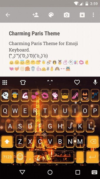 Image 0 for Charming Paris Emoji Keyb…