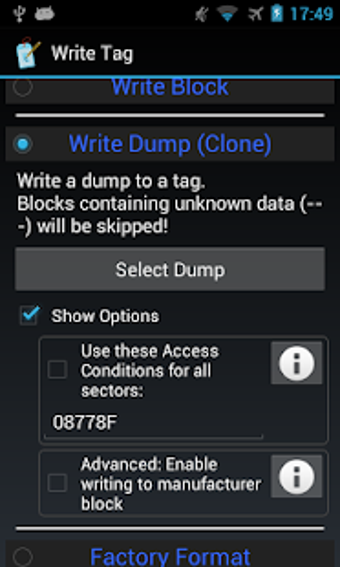 Image 0 for MIFARE Classic Tool - MCT