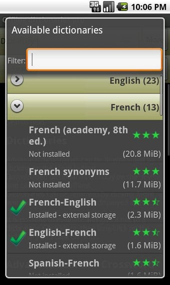 Image 1 for Offline dictionaries