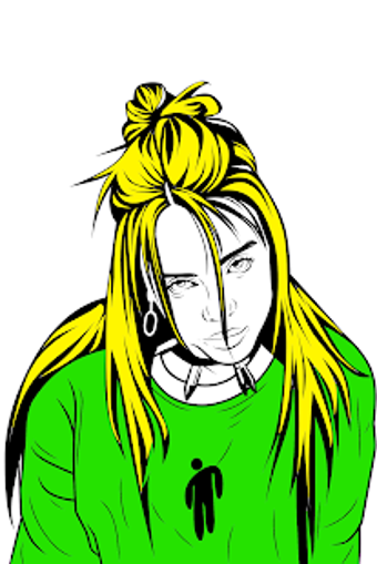 Image 0 for Billie Eilish Coloring Bo…