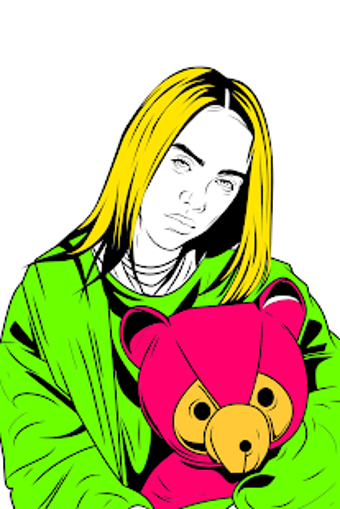Image 2 for Billie Eilish Coloring Bo…