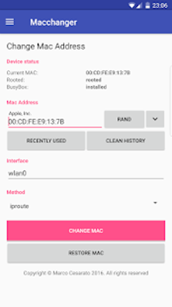 Imagen 2 para Macchanger [ROOT][No ADs]