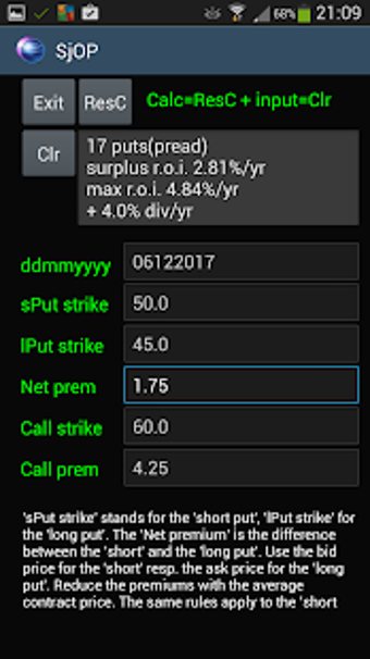 Image 1 for Call Put Option Calculato…