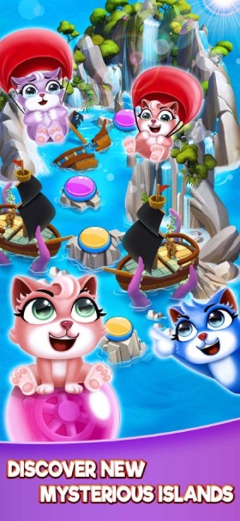 Imagen 1 para Cat Pop Island: Bubble Sh…