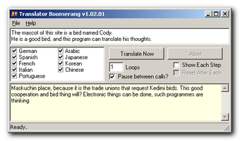 Image 0 for Google Translator Boomera…