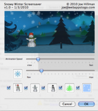 Image 0 for Snowy Winter Screensaver